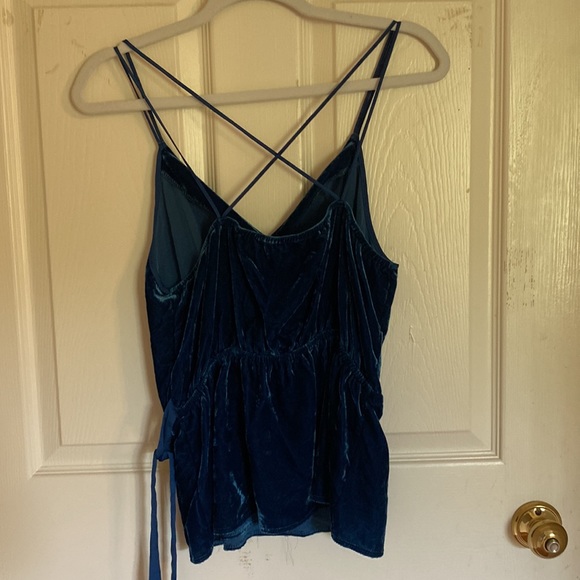 Velvet Wrap Top - Picture 2 of 3